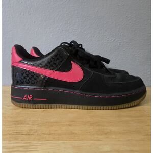 Nike Air Force 1 LE Youth Size 6 Berry and Black Cat 334212-061